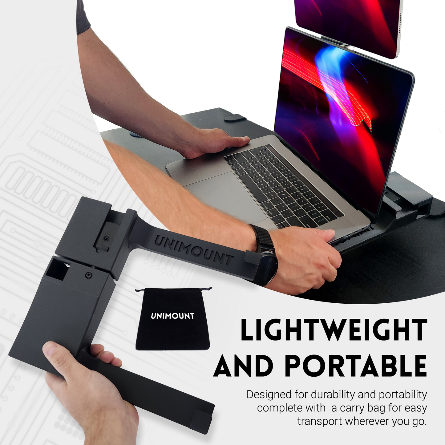 UNIMOUNT - Mount Your Second Screen To Your Laptop